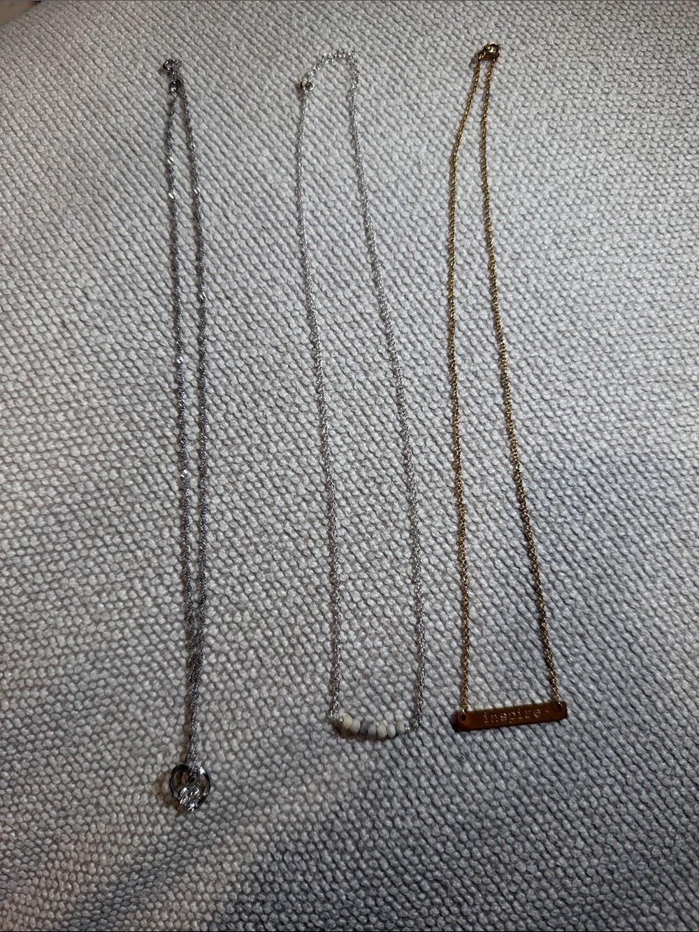 Women’s Necklace Set - Silver & Gold Layering Chains